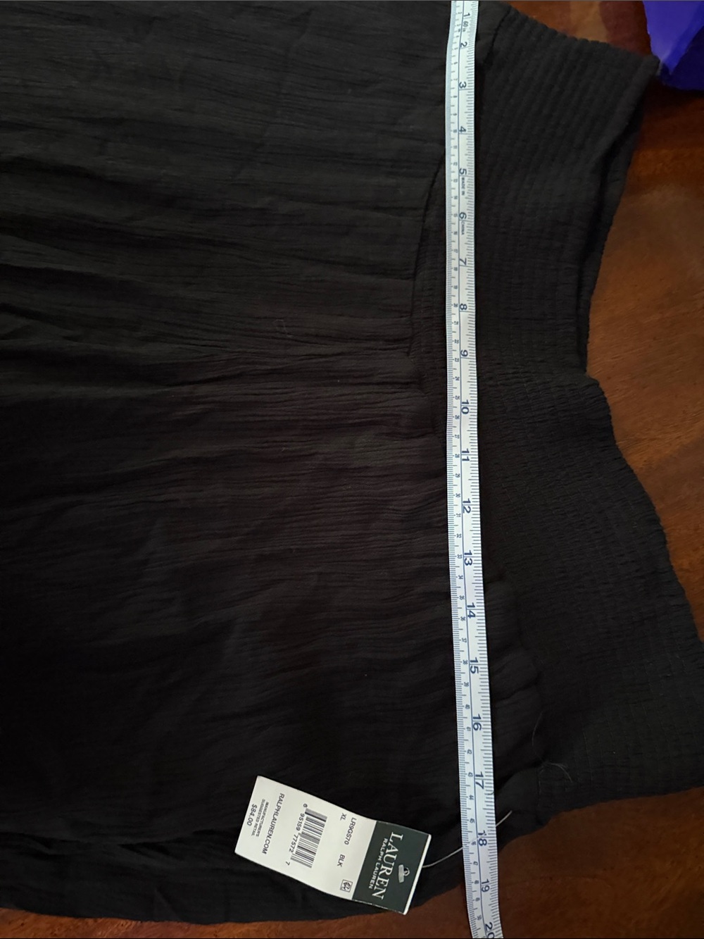 Ralph Lauren Black Wide-Leg Pull-On Knit Pants - Picture 7 of 8